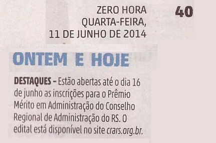 Prêmio Mérito em Administração 